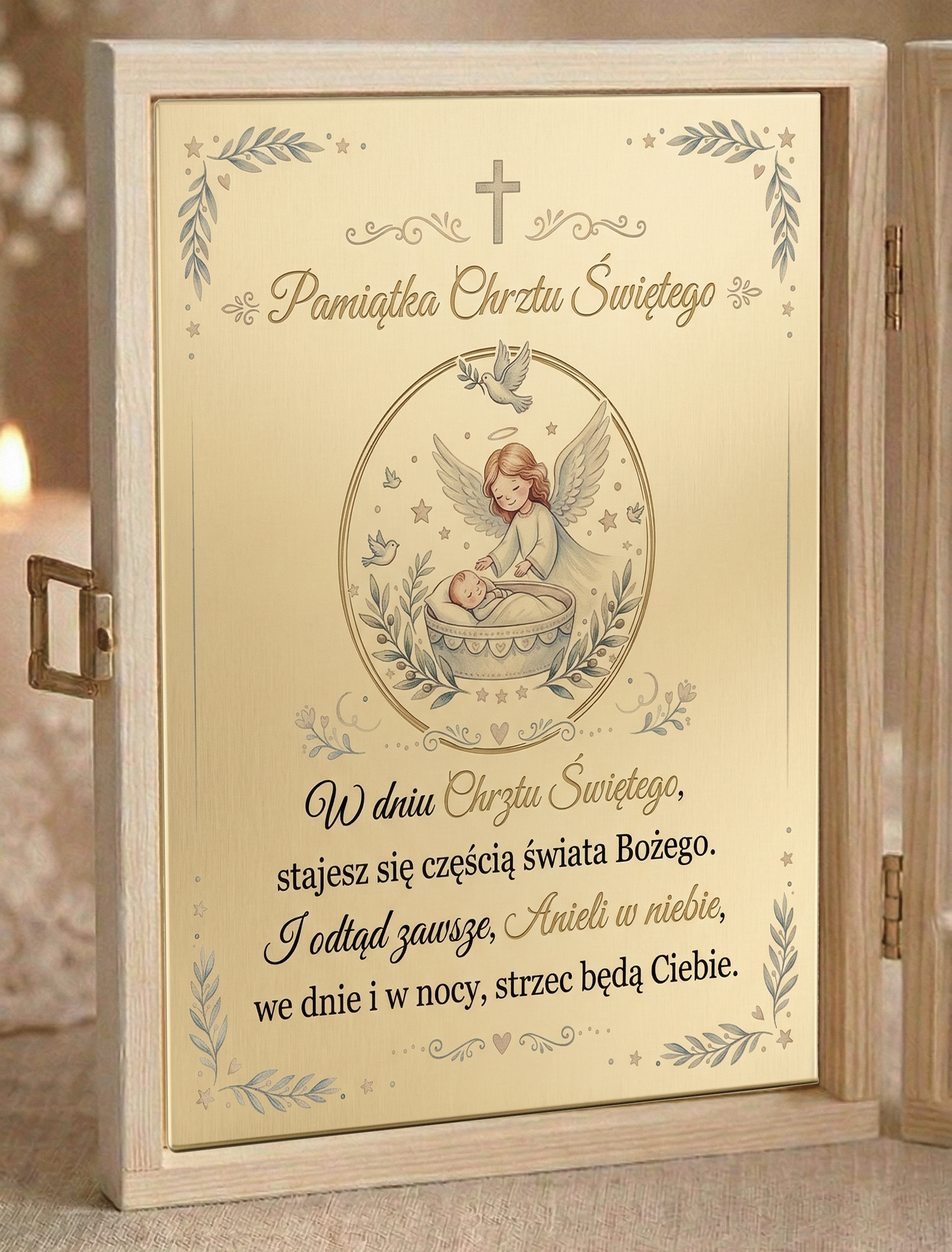 blaszka z życzeniami