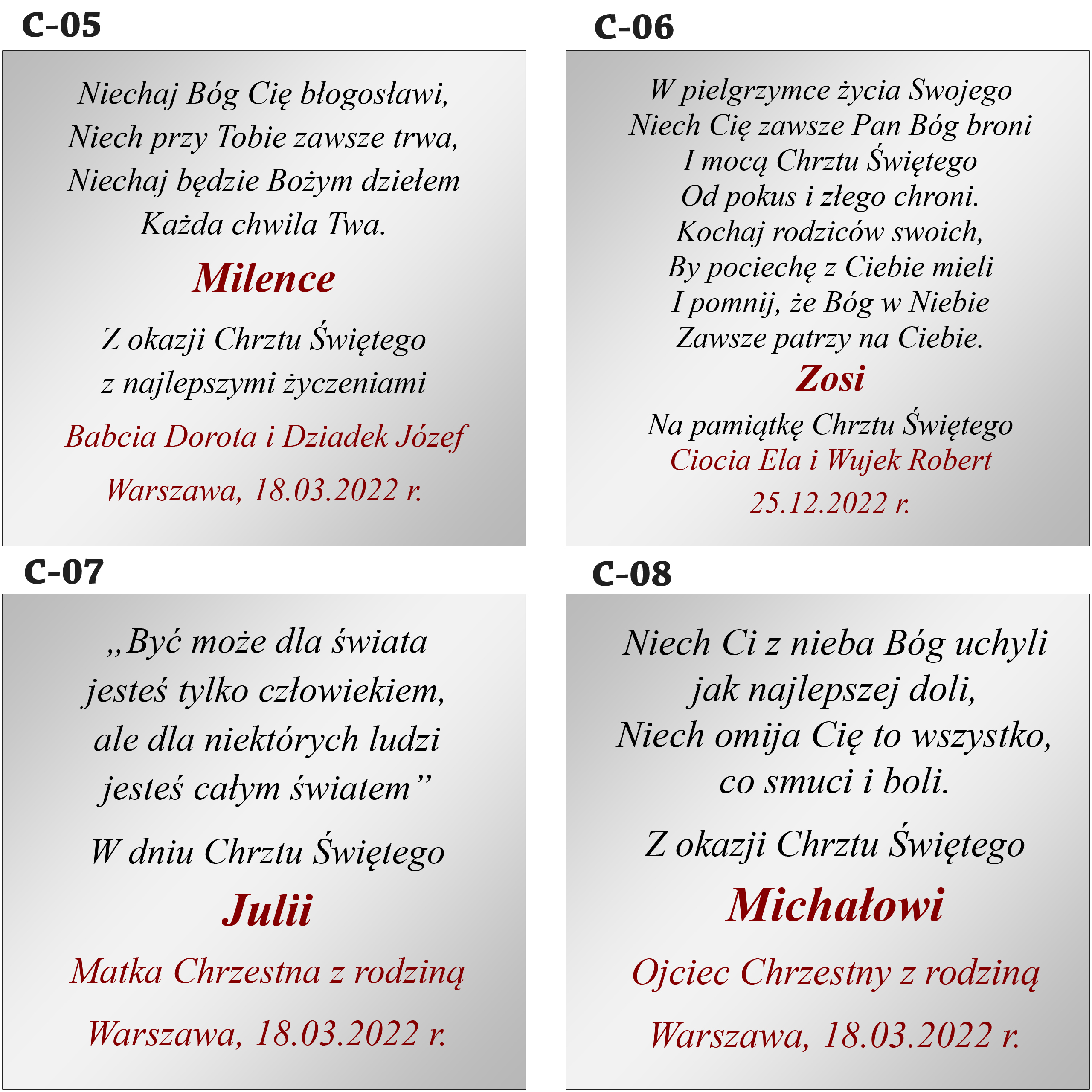 WIZUALIZACJE GRAWERÓW CHRZEST 2